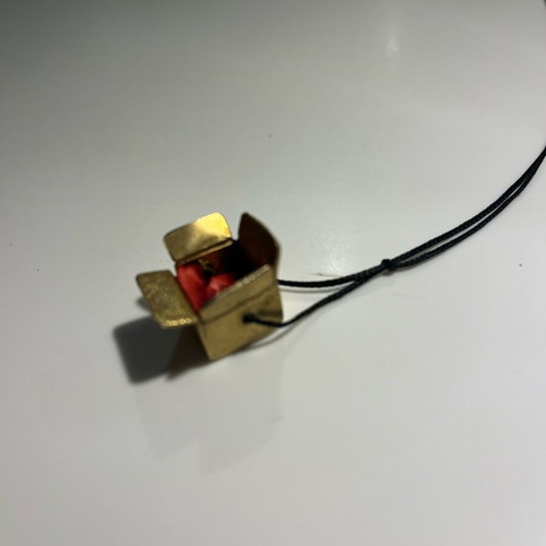Christmas charm used “unboxing” with long cord