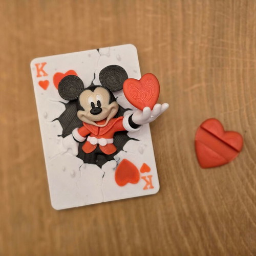 Collectible Disney decorative with Mickey and Minie 3D new