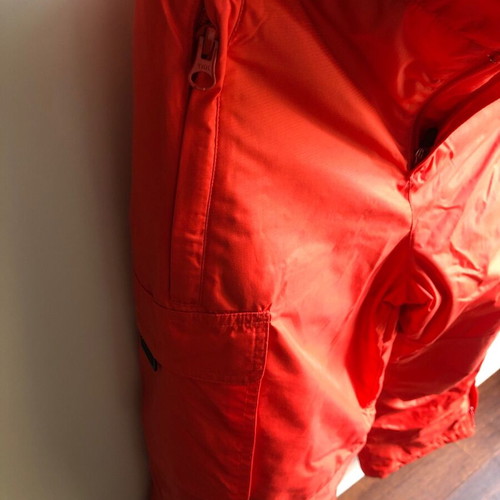 Red Landsend ski pants size 14 kids or small women like new