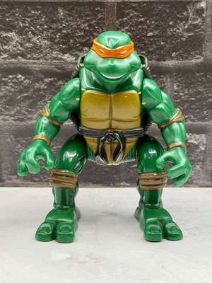 Michelangelo Backflip TMNT figure used Playmates Toys 2004