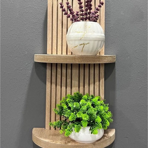 Oak wall shelf new, decorative 54x16 cm