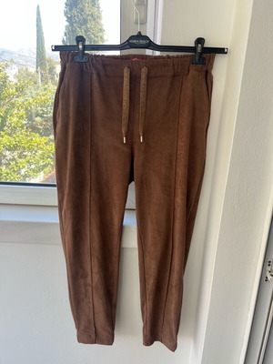 Marina Rinaldi Jersey pants used, size L, brown