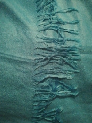 Scarf like new, green 70x160