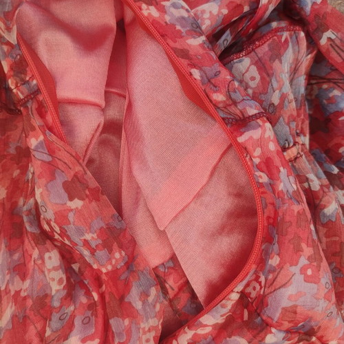 Boho floral dress like new, long sleeves, lightweight with belt