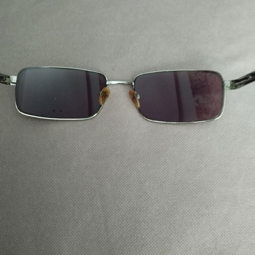 Essel Vintage Sunglasses Frame used, narrow rectangular metal