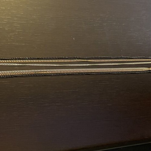 Three-Color Necklace like new, 38 cm length