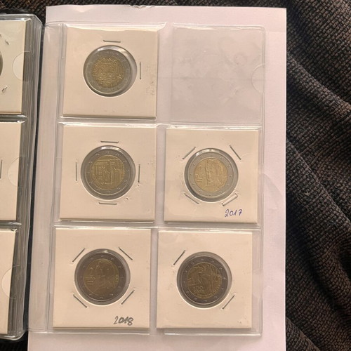 2 Euro Austria coin collection folder, 24 pieces 2002-2026