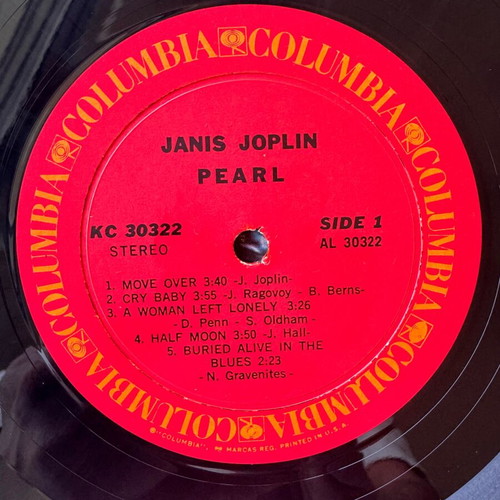 Janis Joplin Pearl 1st US 1971 LP used, rock
