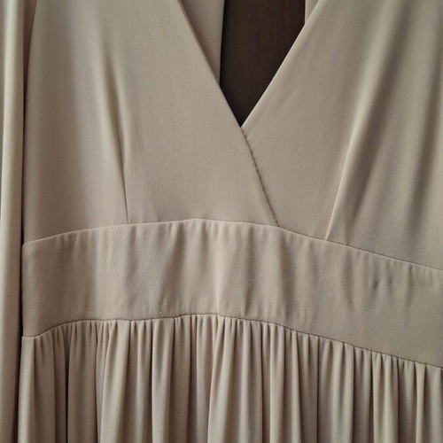 Maxi dress pink used with open back and button details