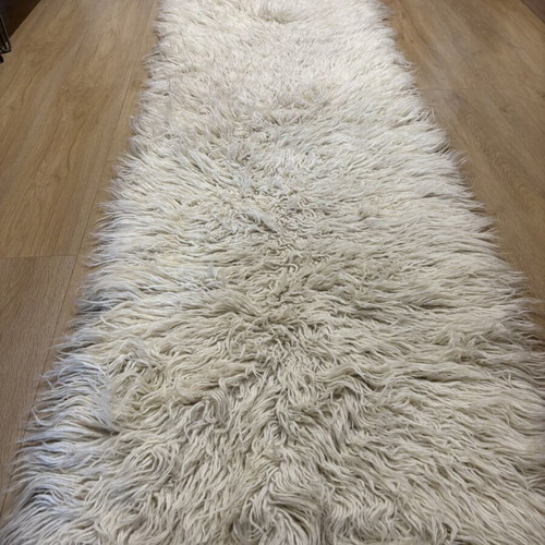 Vintage handwoven wool blanket like new, 70x205cm