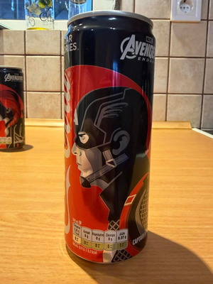 Avengers Endgame Coca Cola Zero Limited Edition 2019 Captain America collectible like new