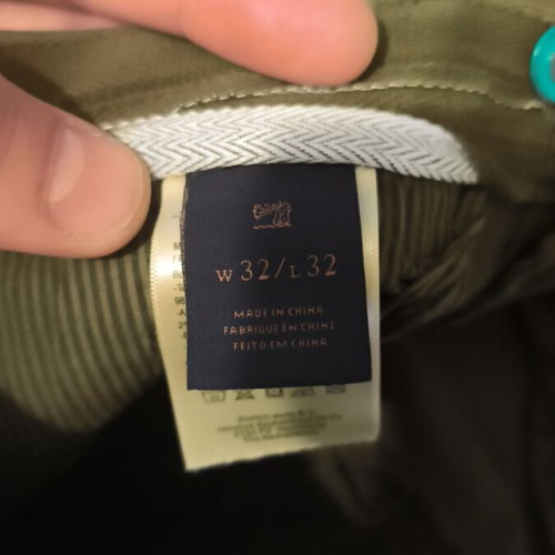 Chino pants Scotch & Soda used, khaki olive green, size M