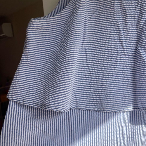 Crop top Minkpink like new, white and turquoise, size M
