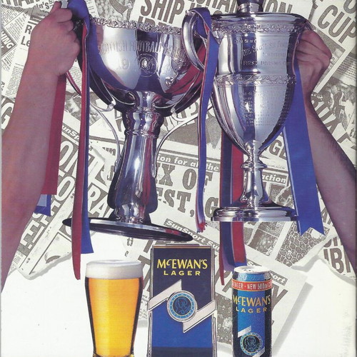 Rangers vs AEK 1994-1995 UEFA Champions League Match Program like new