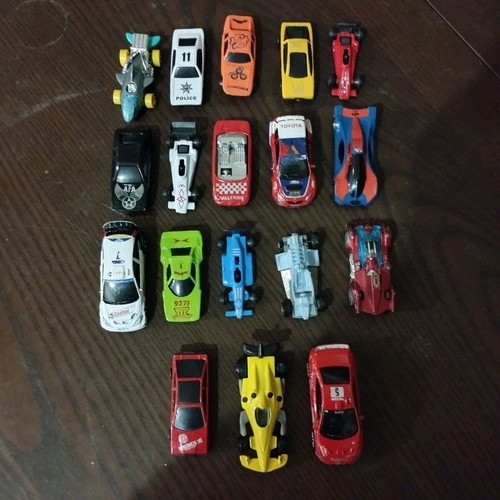 Old toy cars like new, all together