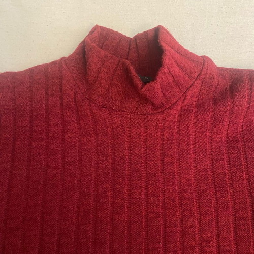 Blouse with neck used, burgundy, size S