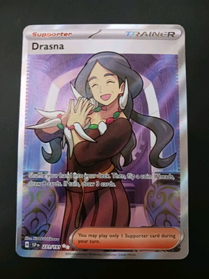 Drasna Full Art Pokemon κάρτα καινούργια