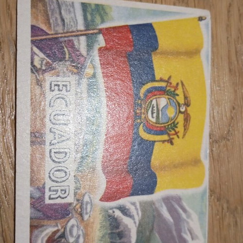 Old stickers with flags used