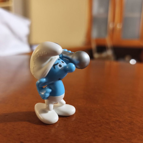 Smurf figure from Kinder used