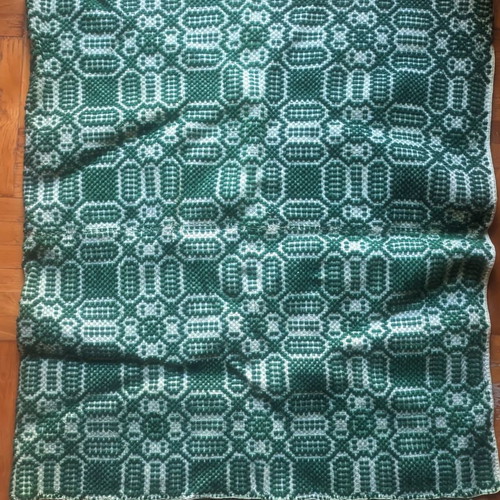 Handmade knitted blanket used 190x120