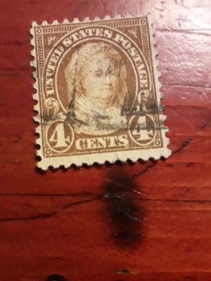 Γραμματόσημο 1929 4c Martha Washington Scott#636 μεταχειρισμένο