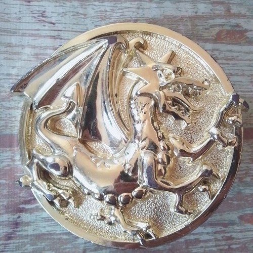 Plastic mold circle shape Dragon wax Fimo used, diameter 11 cm