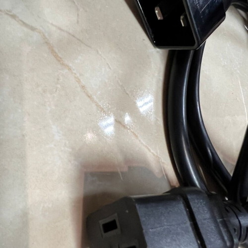 C19-C20 cable used, black 2.5 meters