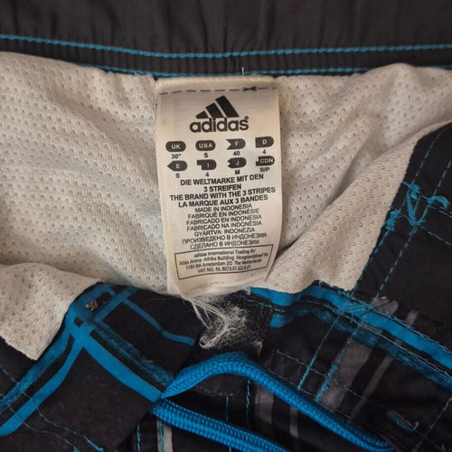 Adidas men's shorts size S like new, gray and turquoise