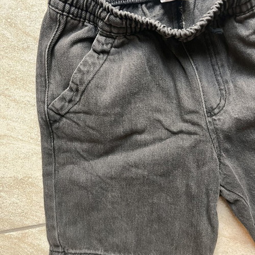 Zara Kids denim shorts like new, size 9 years 134 cm, black acid wash