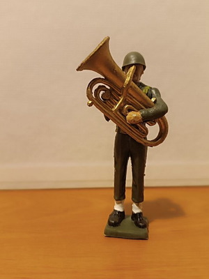Athina Infantry Band Soldier Figurine like new