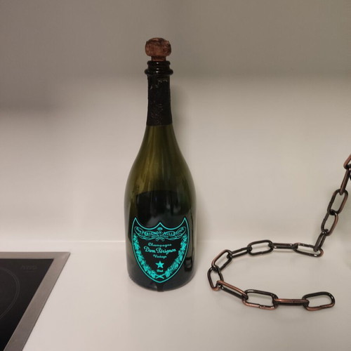 Dom Pérignon vintage brut luminous bottle used
