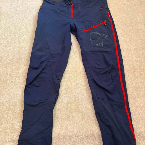 Norrona Fjørå Flex1 stretch hybrid women's pants, size S, purple