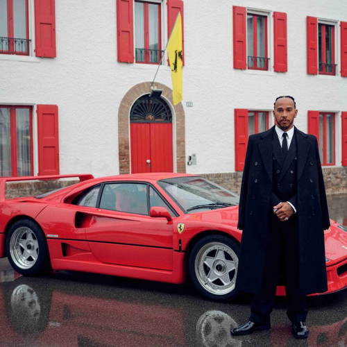 Hamilton Ferrari poster like new