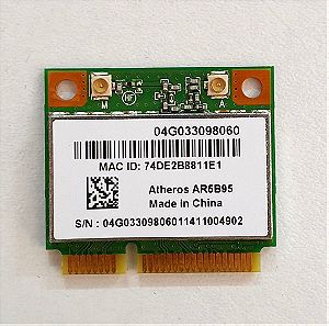 Ασύρματη κάρτα Δικτύου Qualcomm Atheros mini PCI-e για LAPTOP