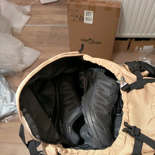 VidaXL Hiking Backpack 80L with Breathable Mesh, New