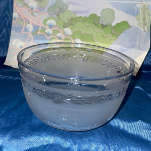 Ottoman crystal bowl engraved like new