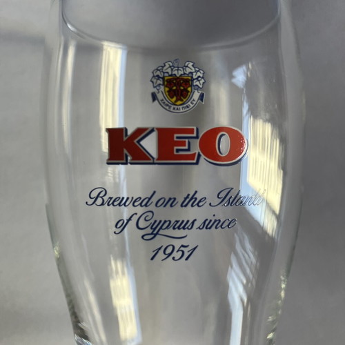 KEO collectible glass beer mug 250ml