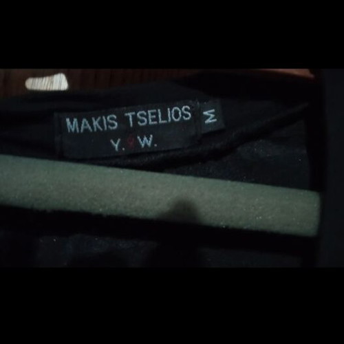 Makis Tselios bolero and jeans set like new, black and blue