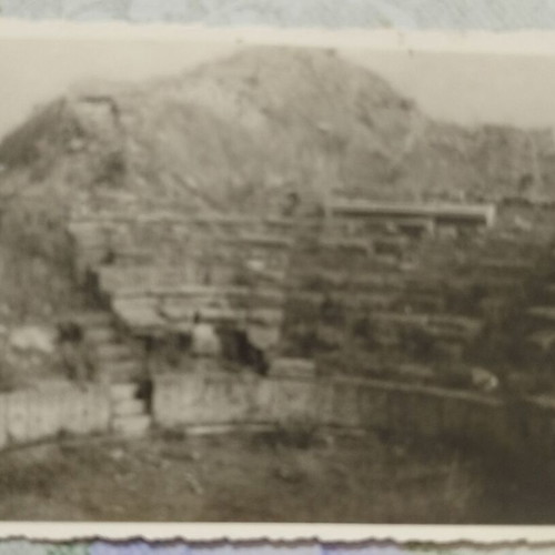 1954 Ephesus Library of Celsus Ruins Old Black and White Postcard Like New