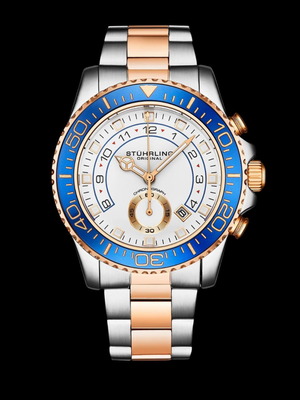 Stuhrling Yacht-Master Style Two-Tone Watch new, unworn
