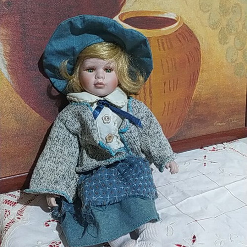 Vintage porcelain doll