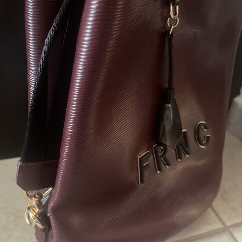 FRNC shoulder bag large, burgundy, like new with multifunctional strap