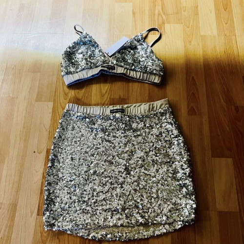 Bubblegun sparkly silver set, new with tags