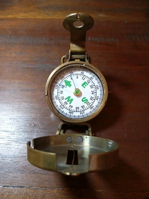 Vintage compass functional used