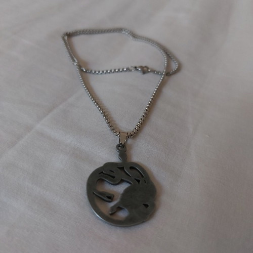 Medusa necklace with snakes, dark mythology