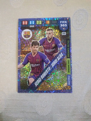 Sergi Roberto/Jordi Alba collectible card new 2020-21 Panini