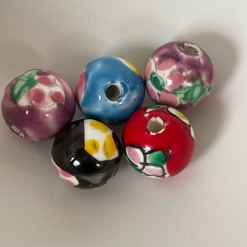 Ceramic beads pack like new, 5 pieces
