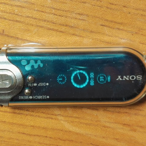 Sony NW-E503 MP3 player, perfume bottle design