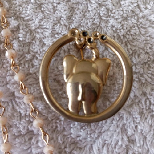Handmade jewelry new with necklace and elephant brooch