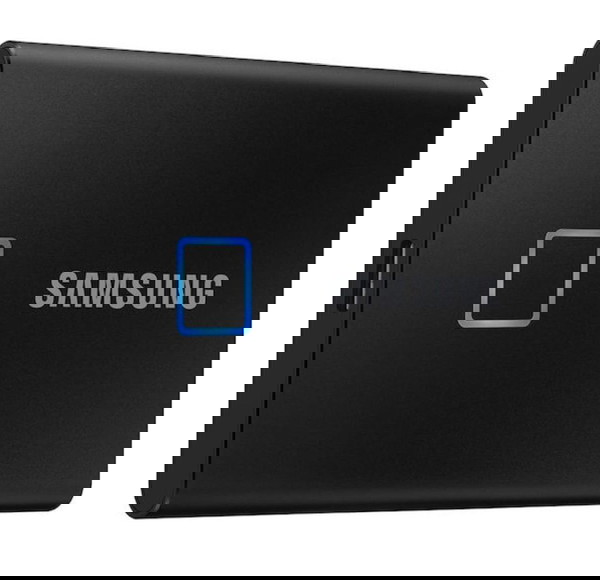 Σφραγισμένος φορητός σκληρός 500GB Samsung Τ7 Touch USB Type-C SSD 5 2.5" - Μαύρο